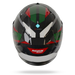 Nolan casco integrale X-904 ULTRA CARBON CALIBRO QUIN Argento / Verde / Rosso