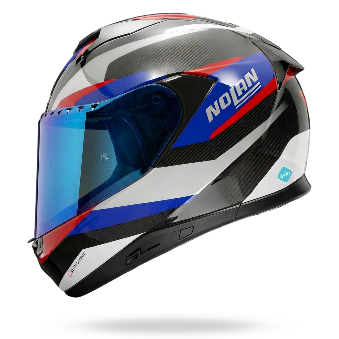 Nolan casco integrale X-904 ULTRA CARBON CALIBRO QUIN Antracite / Blu / Rosso