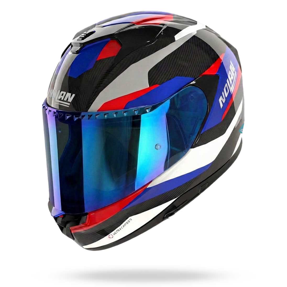 Nolan casco integrale X-904 ULTRA CARBON CALIBRO QUIN Antracite / Blu / Rosso