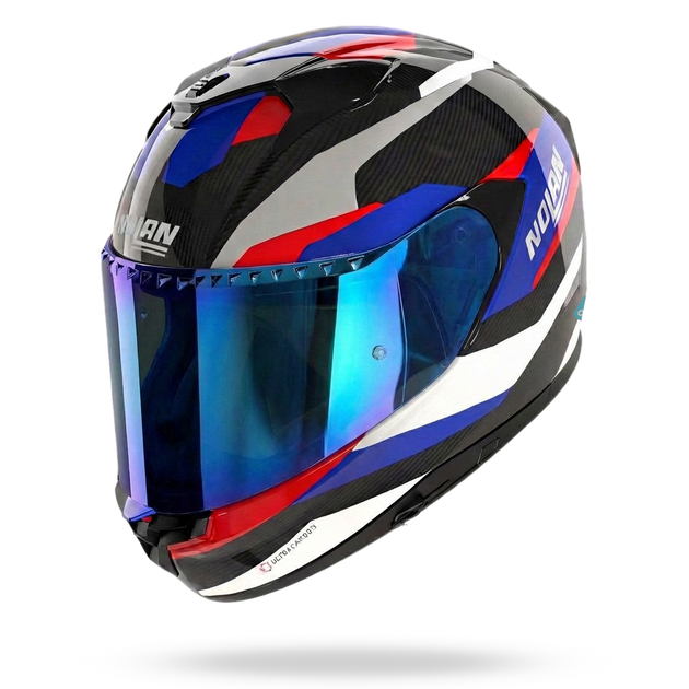 Nolan casco integrale X-904 ULTRA CARBON CALIBRO QUIN Antracite / Blu / Rosso