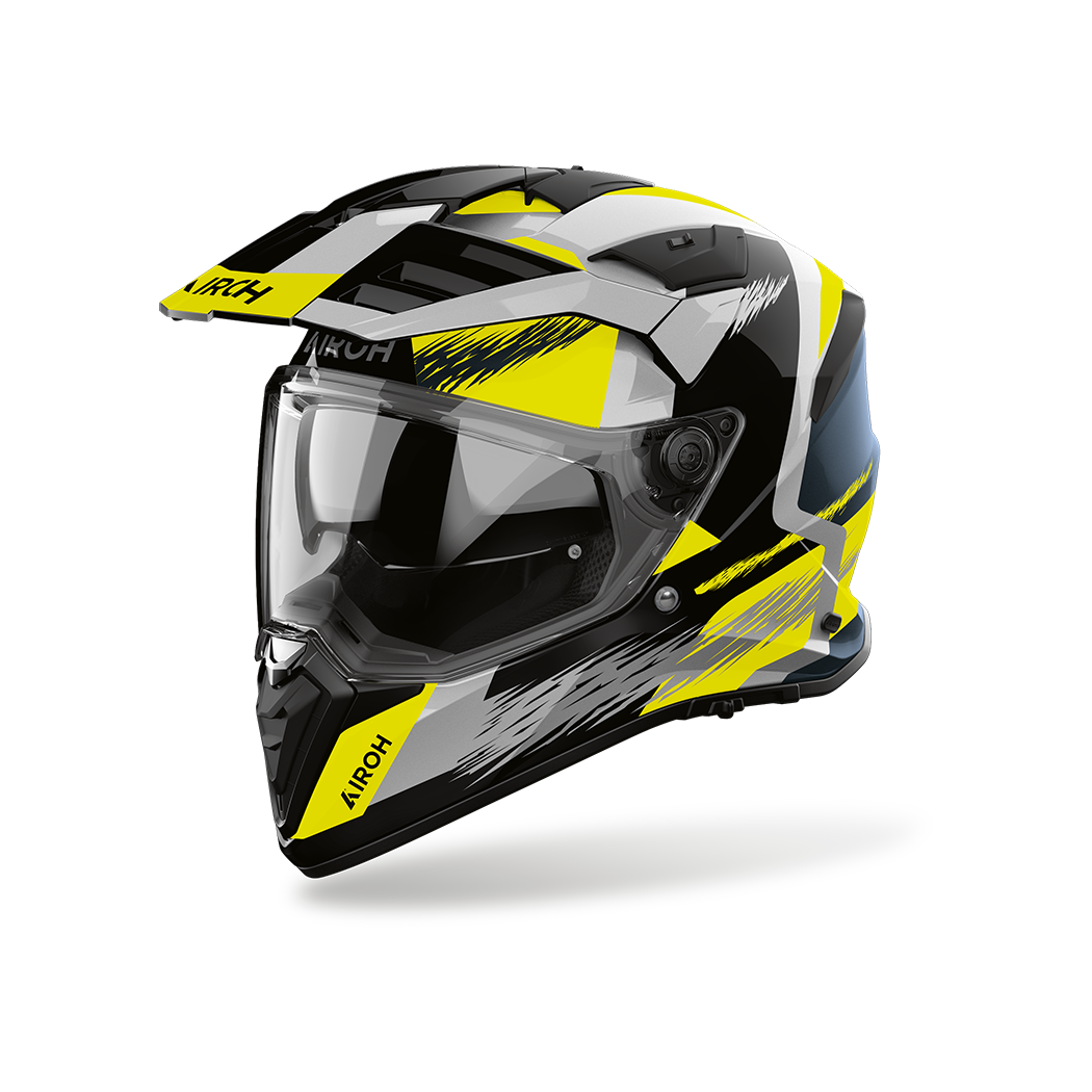 Airoh casco enduro BADX-X Airspeed Yellow Gloss
