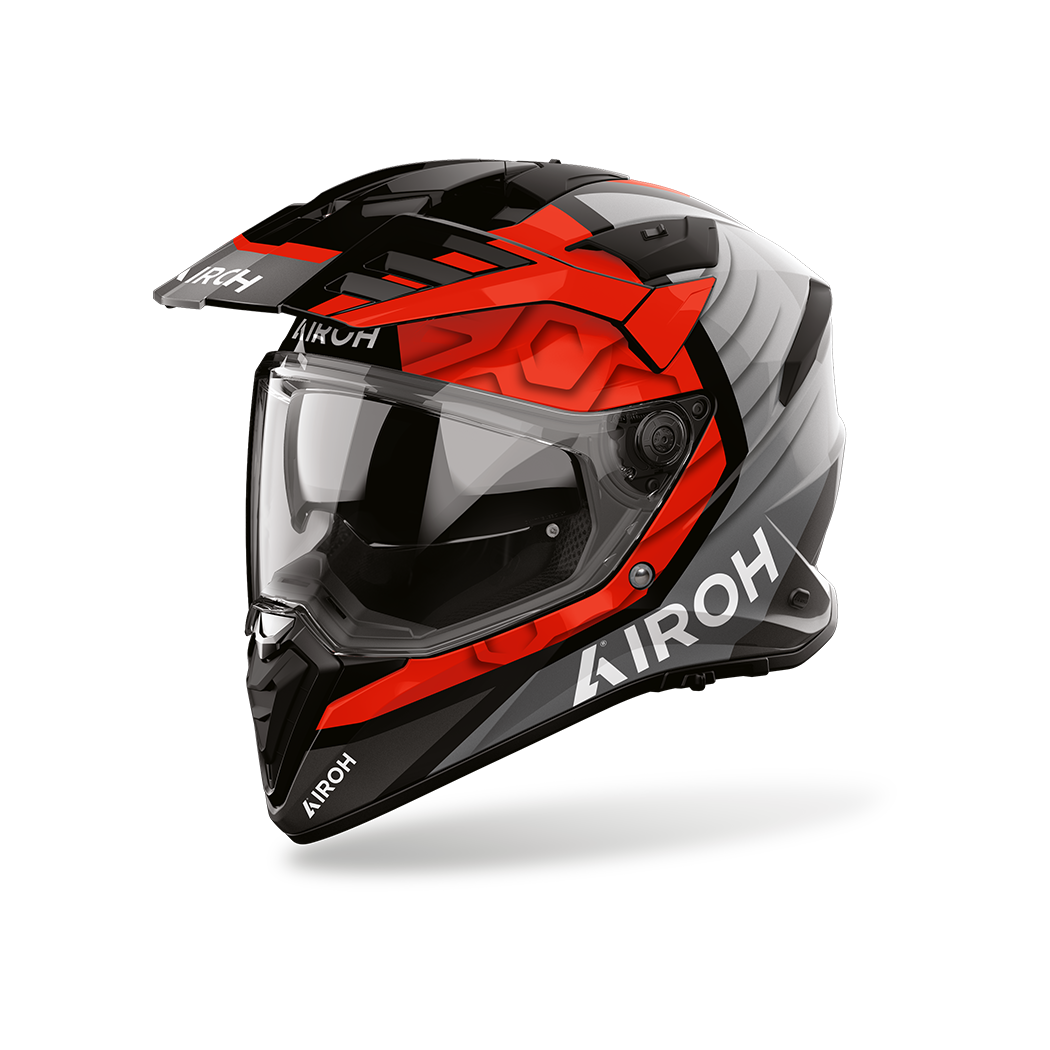 Airoh casco enduro BADX-X Cube Red Gloss