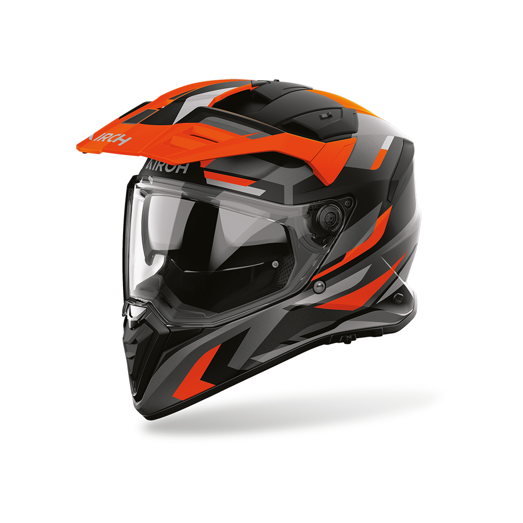 Airoh casco enduro BADX-X Glitch Orange Matt
