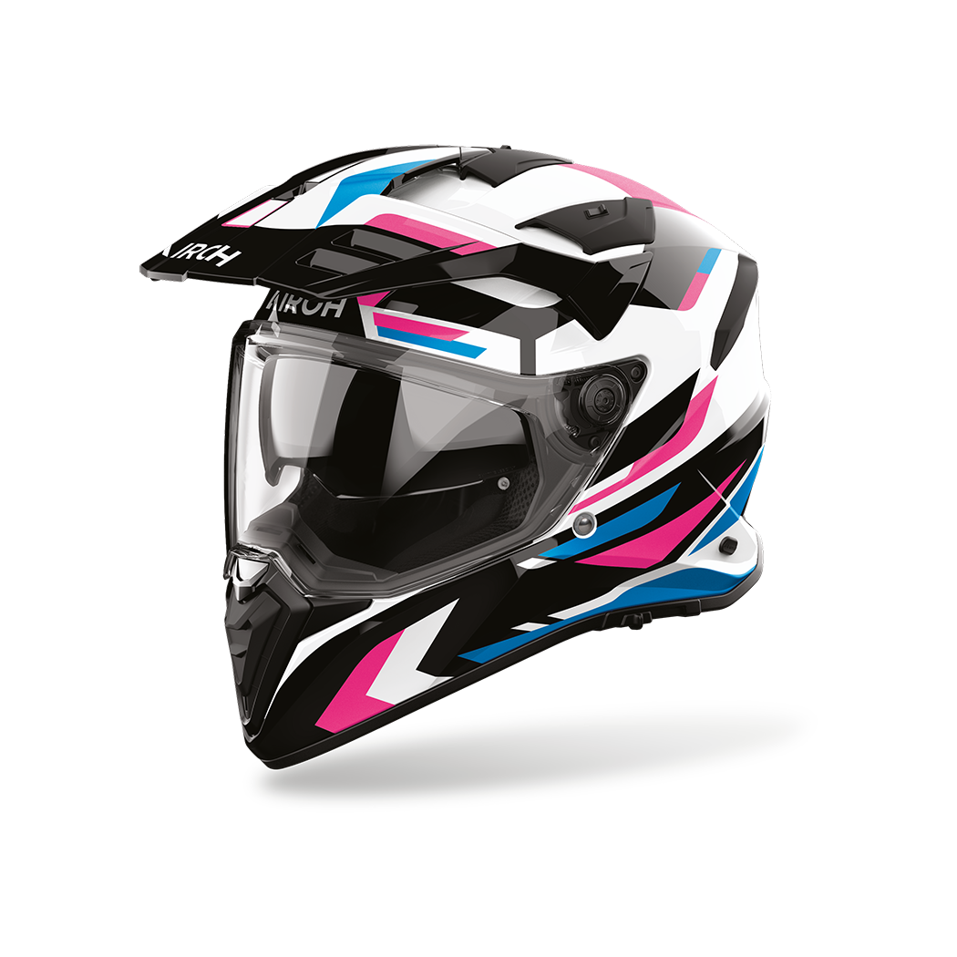 Airoh casco enduro BADX-X Glitch Pink Gloss