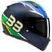 HJC C10 BB 33 MC21SF casco moto integrale + 2 visiere in omaggio - immagine 4