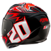 HJC C10 DIABLO MASK MC1 casco moto integrale + 2 visiere in omaggio - immagine 2