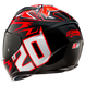HJC C10 DIABLO MASK MC1 casco moto integrale + 2 visiere in omaggio - immagine 2