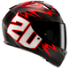 HJC C10 DIABLO MASK MC1 casco moto integrale + 2 visiere in omaggio - immagine 4