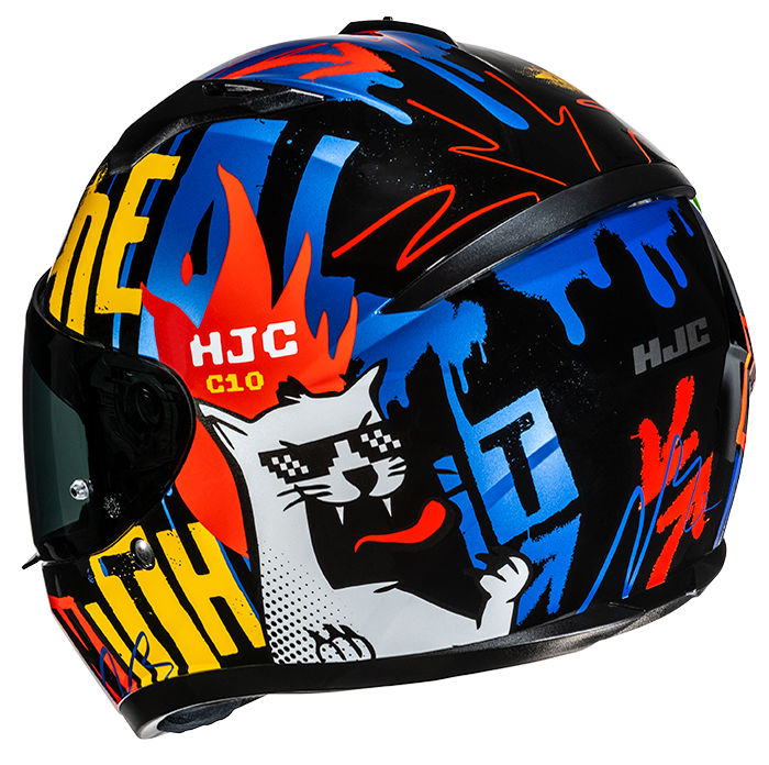 HJC C10 FOP MC23 casco moto integrale + 2 visiere in omaggio - immagine 3