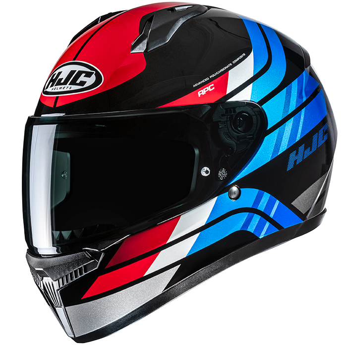 HJC C10 HIPER MC21 casco moto integrale + 2 visiere in omaggio - immagine 1