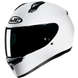 HJC C10 SOLID WHITE casco moto integrale + 2 visiere in omaggio - immagine 1