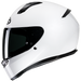 HJC C10 SOLID WHITE casco moto integrale + 2 visiere in omaggio - immagine 2