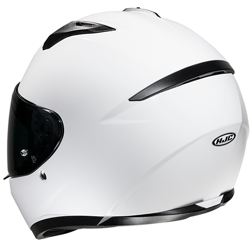 HJC C10 SOLID WHITE casco moto integrale + 2 visiere in omaggio - immagine 3