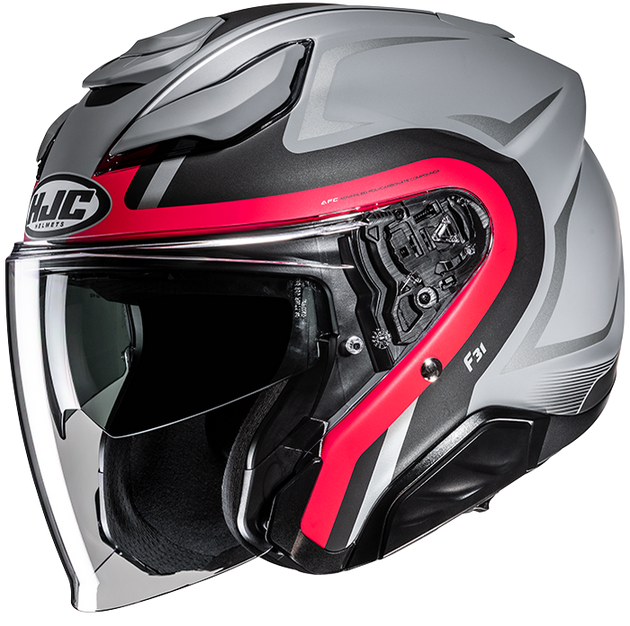 Hjc casco Jet F31 BASK MC1SF