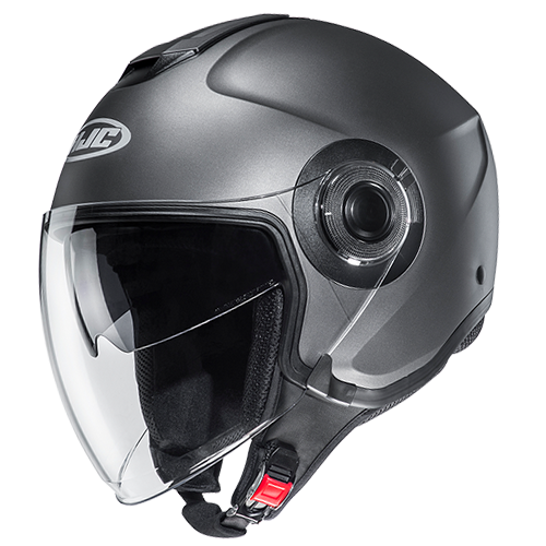 Hjc casco Jet i40N SEMI FLAT TITANIUM