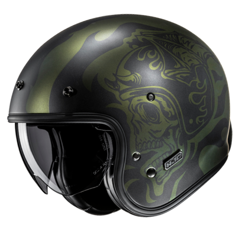 Hjc casco Jet V31 FLAME MC4SF