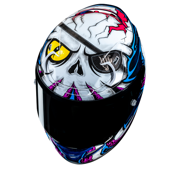 HJC RPHA 12 KRAKEN MC28 casco moto integrale + 3 visiere in omaggio - immagine 2