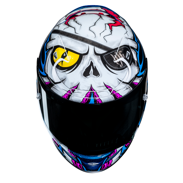 HJC RPHA 12 KRAKEN MC28 casco moto integrale + 3 visiere in omaggio - immagine 4