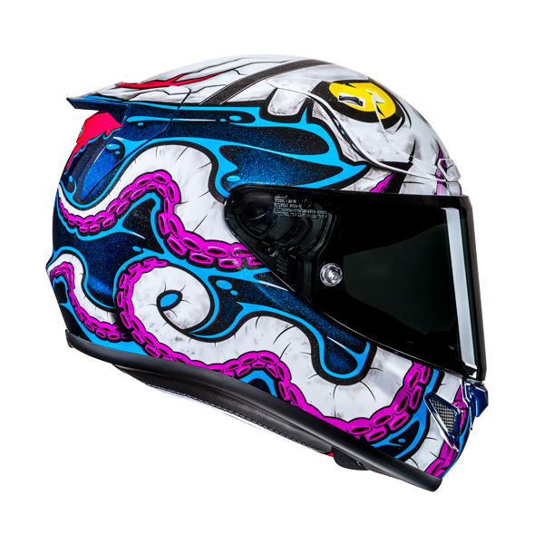 HJC RPHA 12 KRAKEN MC28 casco moto integrale + 3 visiere in omaggio - immagine 5