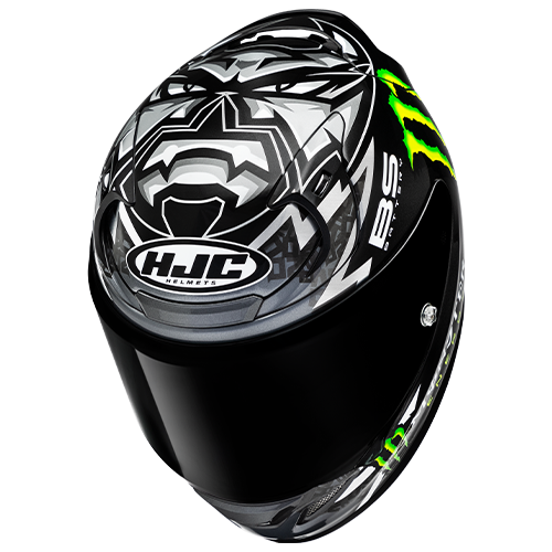 HJC RPHA 12 QUARTARARO REPLICA BLACK MC5 casco moto integrale + 3 visiere in omaggio - immagine 2