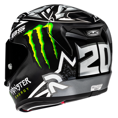 HJC RPHA 12 QUARTARARO REPLICA BLACK MC5 casco moto integrale + 3 visiere in omaggio - immagine 3