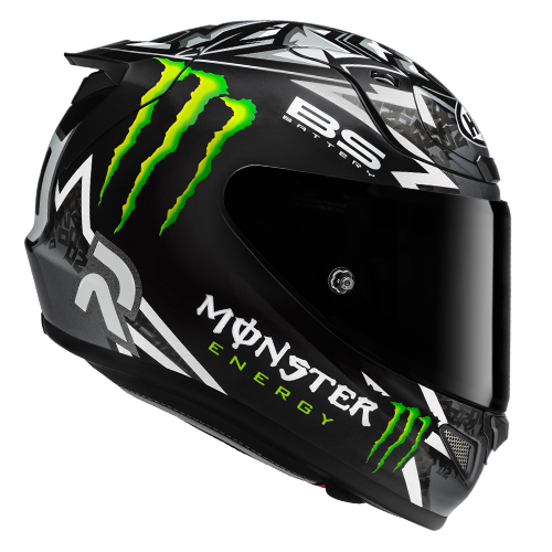 HJC RPHA 12 QUARTARARO REPLICA BLACK MC5 casco moto integrale + 3 visiere in omaggio - immagine 5