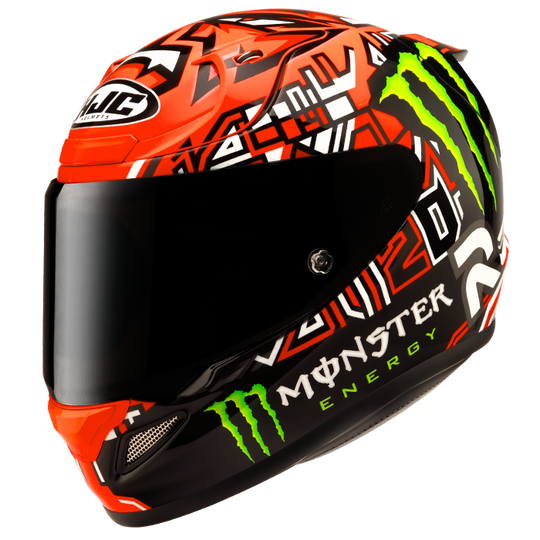 HJC RPHA 12 QUARTARARO REPLICA II MC1 casco moto integrale + 3 visiere in omaggio - immagine 1