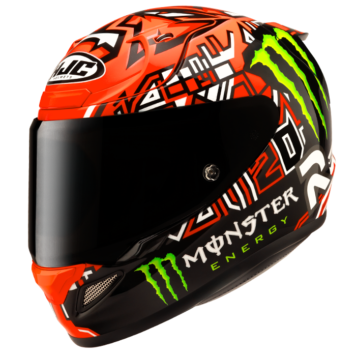 HJC RPHA 12 QUARTARARO REPLICA II MC1 casco moto integrale + 3 visiere in omaggio - immagine 1