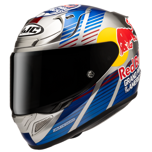 HJC RPHA 12 RED BULL AUSTIN GP II MC21 casco moto integrale + 3 visiere in omaggio - immagine 1