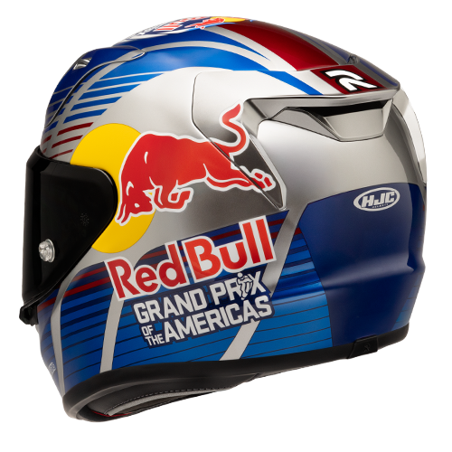 HJC RPHA 12 RED BULL AUSTIN GP II MC21 casco moto integrale + 3 visiere in omaggio - immagine 2