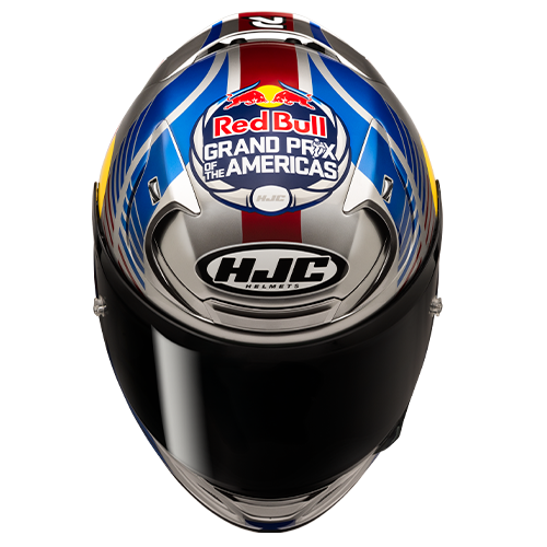 HJC RPHA 12 RED BULL AUSTIN GP II MC21 casco moto integrale + 3 visiere in omaggio - immagine 3