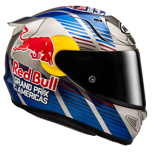 HJC RPHA 12 RED BULL AUSTIN GP II MC21 casco moto integrale + 3 visiere in omaggio - immagine 4