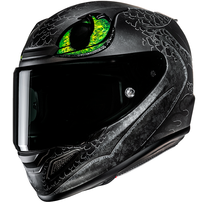 HJC RPHA 12 TOOTHLESS II UNIVERSAL MC4SF casco moto integrale + 3 visiere in omaggio - immagine 1