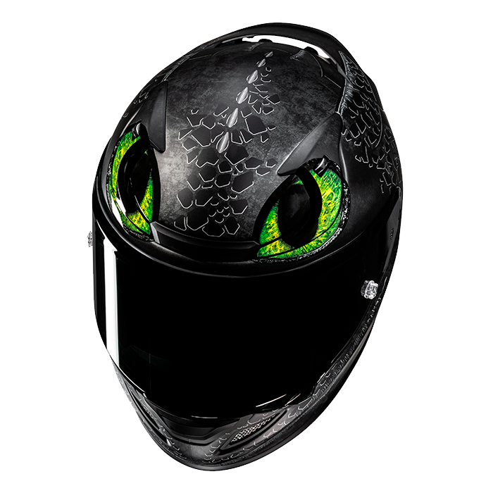 HJC RPHA 12 TOOTHLESS II UNIVERSAL MC4SF casco moto integrale + 3 visiere in omaggio - immagine 2