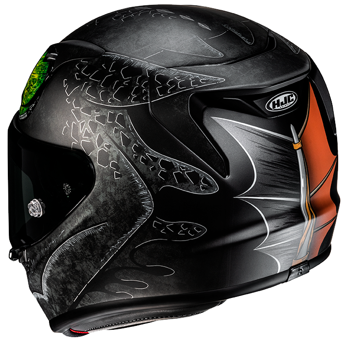 HJC RPHA 12 TOOTHLESS II UNIVERSAL MC4SF casco moto integrale + 3 visiere in omaggio - immagine 3