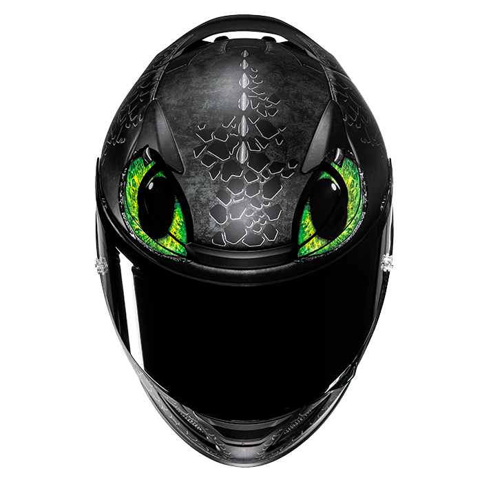 HJC RPHA 12 TOOTHLESS II UNIVERSAL MC4SF casco moto integrale + 3 visiere in omaggio - immagine 4