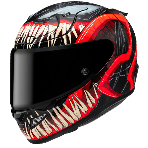 HJC RPHA 12 VENOM 3 MARVEL MC1SF casco moto integrale + 3 visiere in omaggio - immagine 1