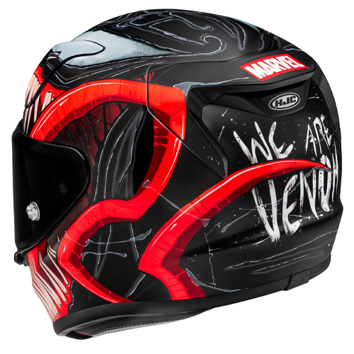 HJC RPHA 12 VENOM 3 MARVEL MC1SF casco moto integrale + 3 visiere in omaggio - immagine 3