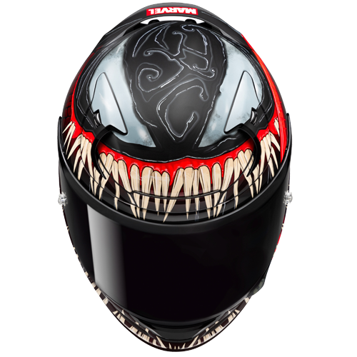 HJC RPHA 12 VENOM 3 MARVEL MC1SF casco moto integrale + 3 visiere in omaggio - immagine 4
