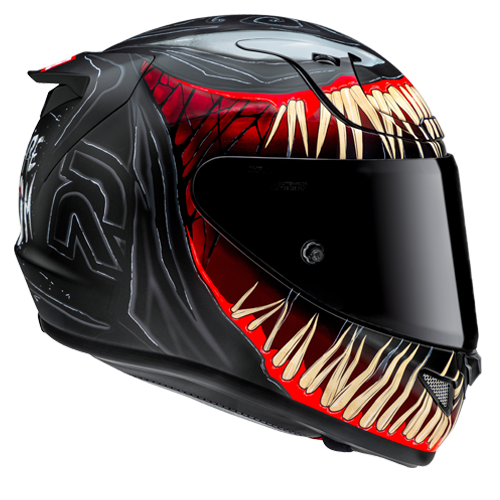 HJC RPHA 12 VENOM 3 MARVEL MC1SF casco moto integrale + 3 visiere in omaggio - immagine 5