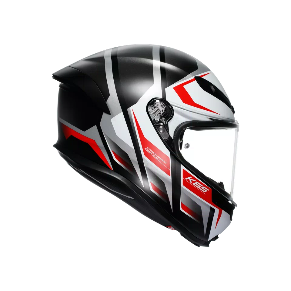 Agv casco integrale K6 S karve matt black white red immagine 3