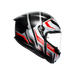 Agv casco integrale K6 S karve matt black white red immagine 3