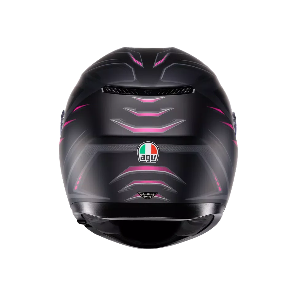 Agv casco integrale K3 syth matt black pink immagine 3