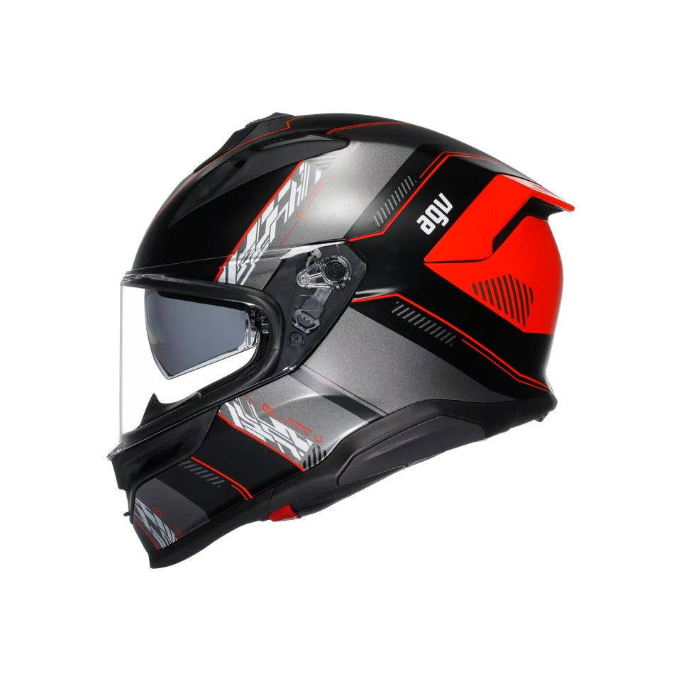 Agv casco integrale K7 kyber matt black red immagine 2