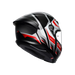 Agv casco integrale K6 S karve matt black white red immagine 6