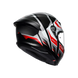 Agv casco integrale K6 S karve matt black white red immagine 6