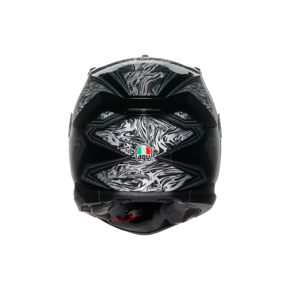 Agv casco integrale K7 damascus black silver immagine 3