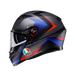 Agv casco integrale K3 striga matt black blue red immagine 2