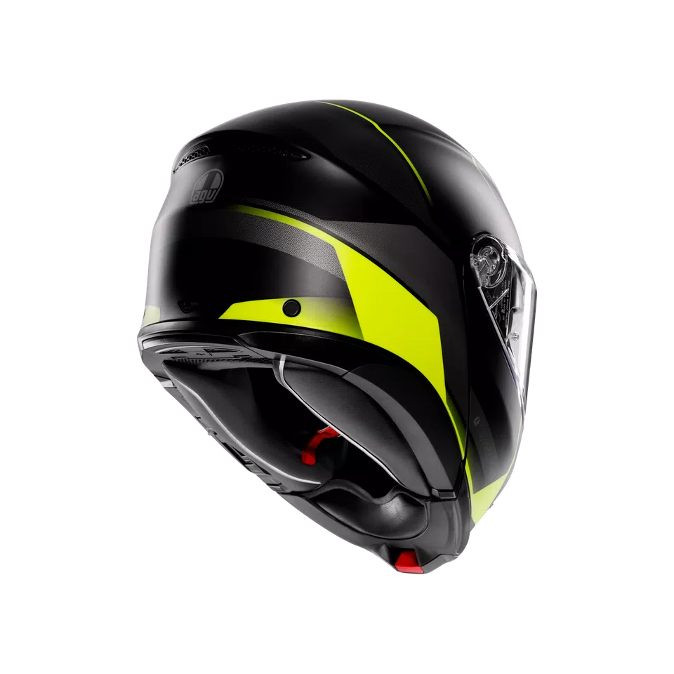 Agv casco modulare Tourmodular perception matt black yellow fluo immagine 6