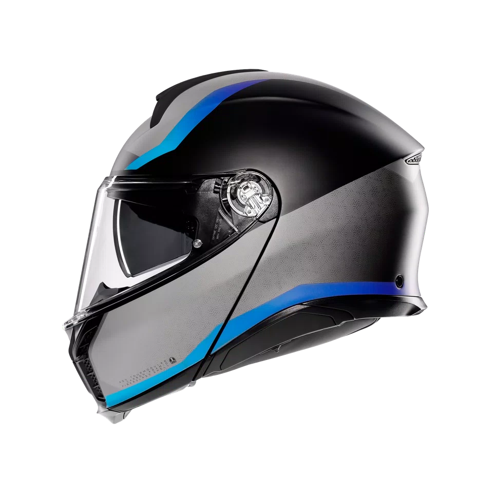 Agv casco modulare Tourmodular stray matt black grey blue immagine 4